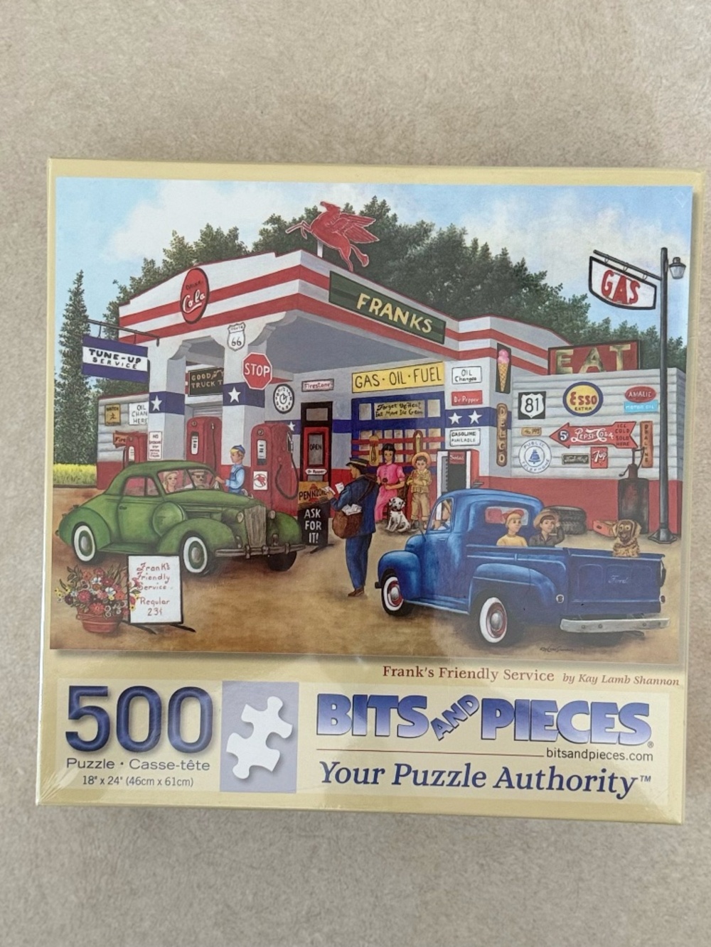 NEW Bits & Pieces 500 pc Jigsaw Puzzle Frank's Friendly Service Kay Lamb Shannon